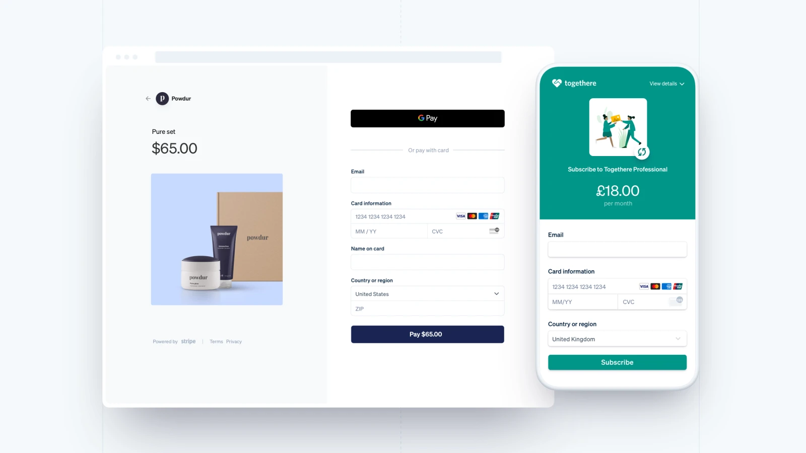 stripe payment page screenshot